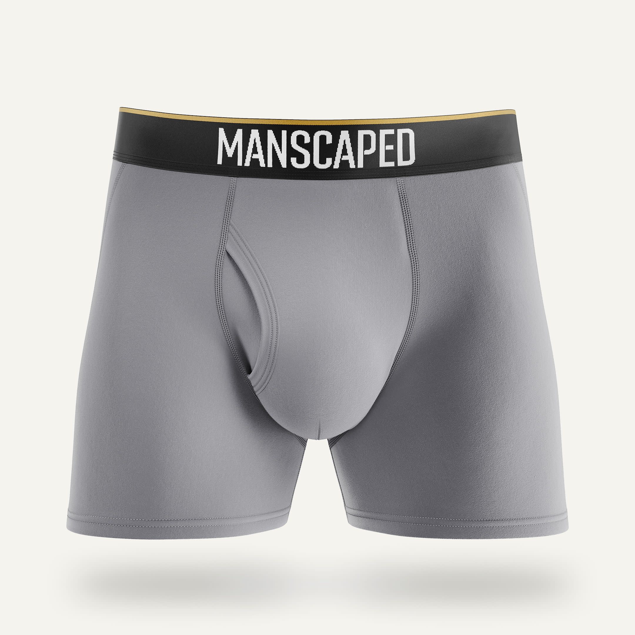  MANSCAPED® Boxers 2.0 Men's Premium Anti-Chafe Athletic  Performance Boxer Briefs, Ultra Soft and Tagless with The Jewel Pouch™  (Medium) Gold Nugget : Clothing, Shoes & Jewelry