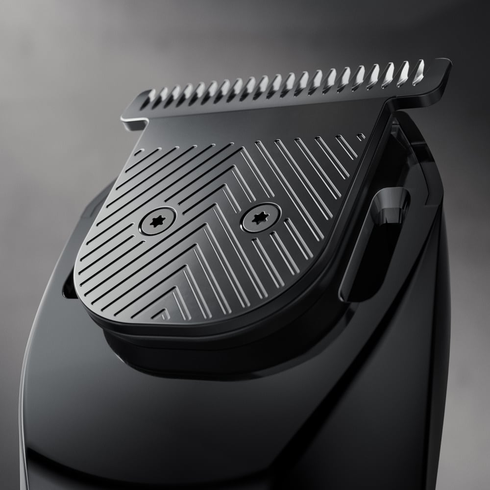 Closeup of The Beard Hedger® trimer blade