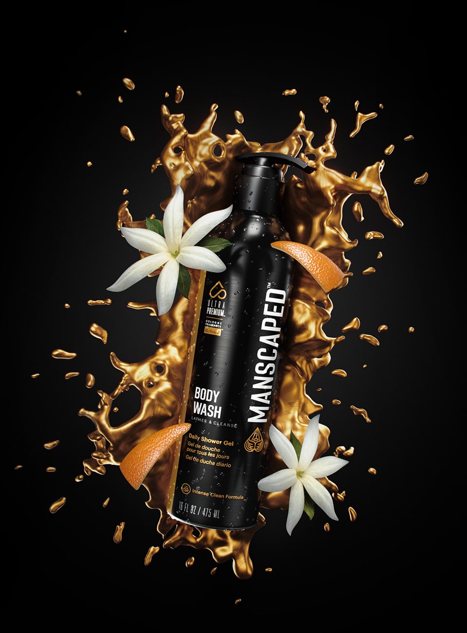 Refined® quality fragrance by MANSCAPED® used in the Refined® Body Wash