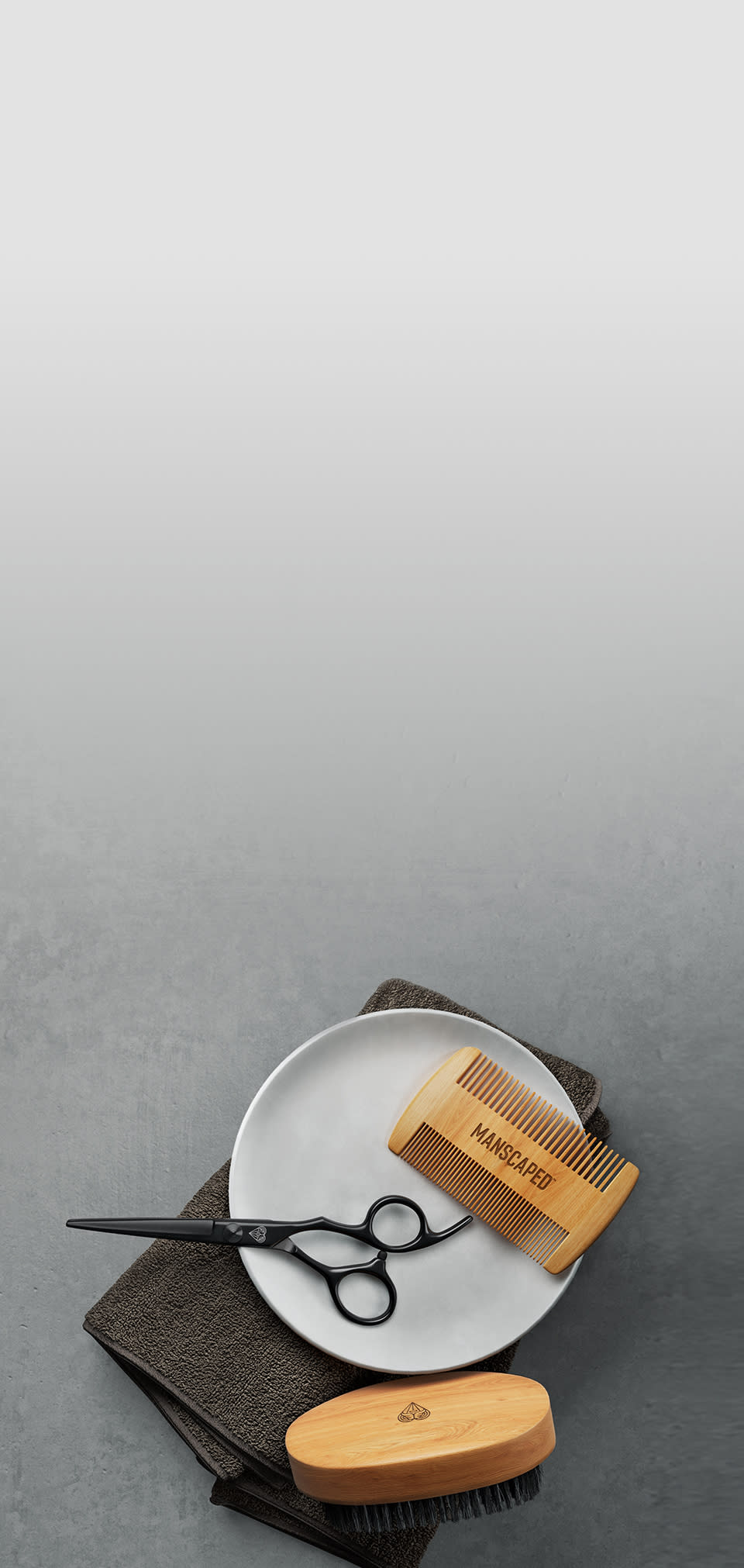 Close up of the beard accessory pack, included with all The Beard Hedger® Pro Kit purchases