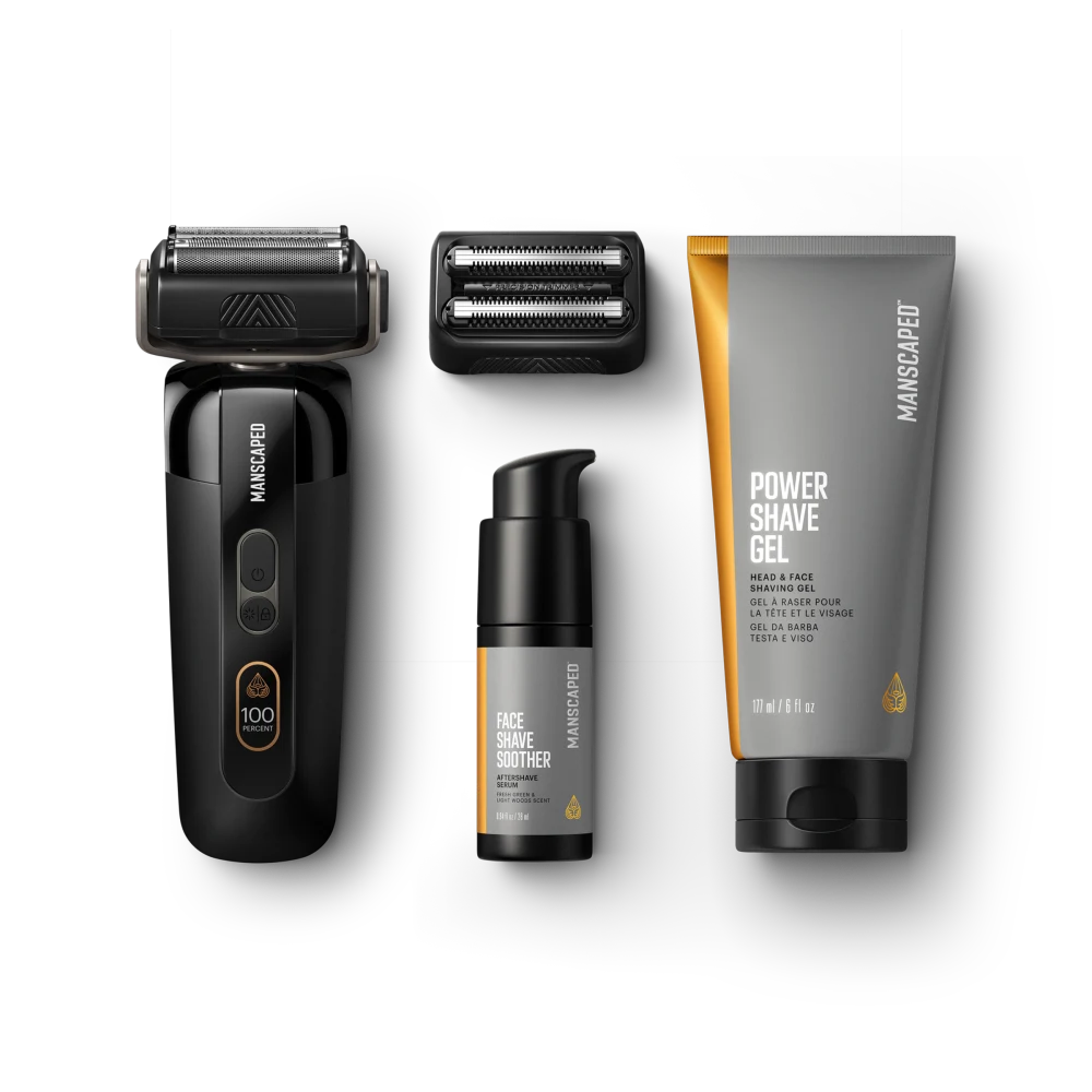 MANSCAPED The Chairman Pro Package face shaving kit